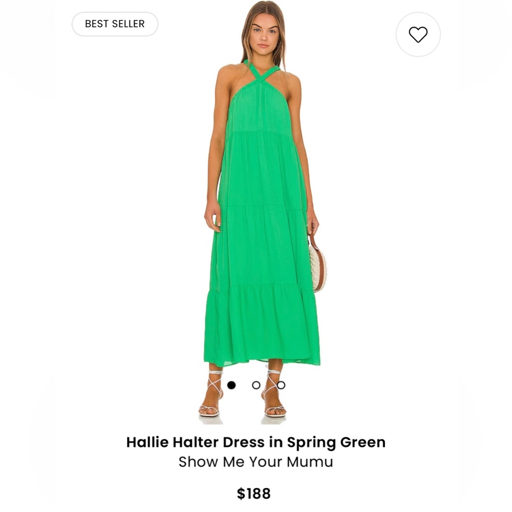 Show Me Your Mumu green maxi dress size XS